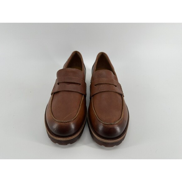 KORK-EASE Carlisle Tan Rum Brown Sz 8.5 Slip On Leather Loafer - Picture 2 of 7